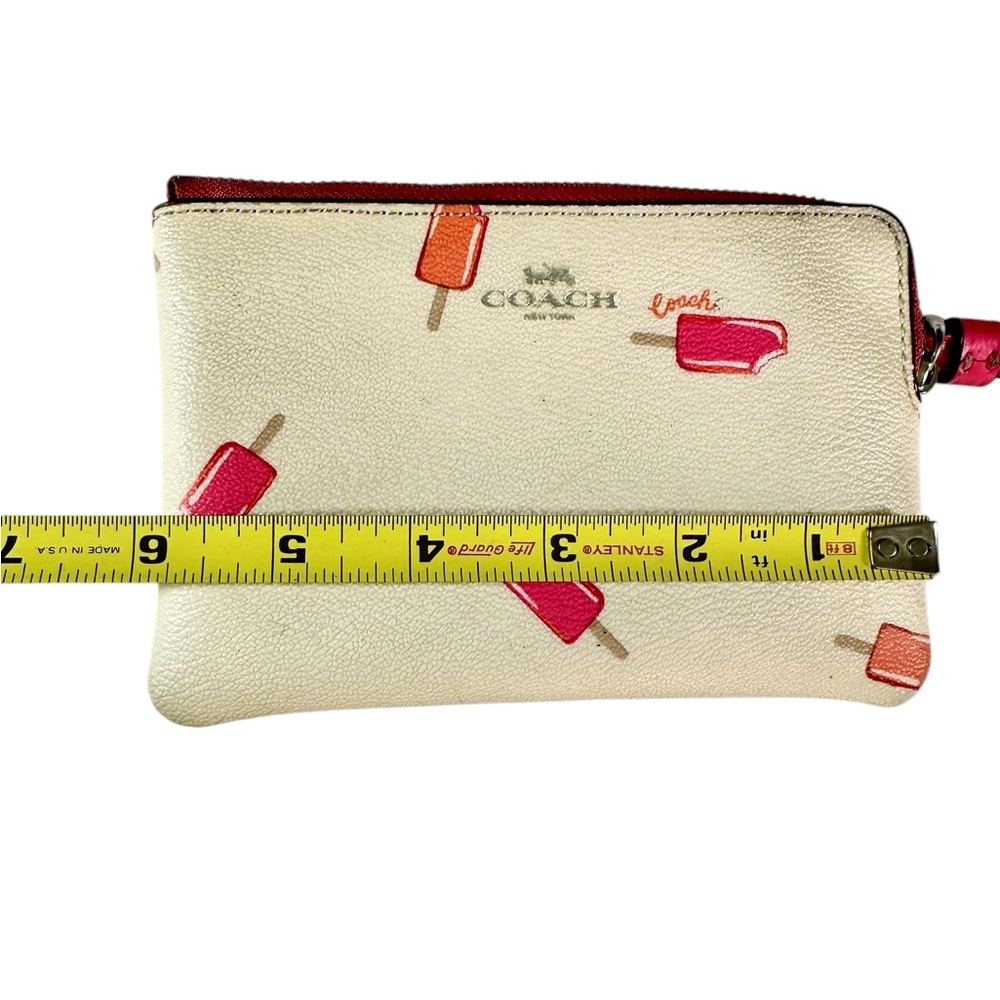 Coach Corner Zip Wristlet with Popsicle Print - Picture 6 of 7